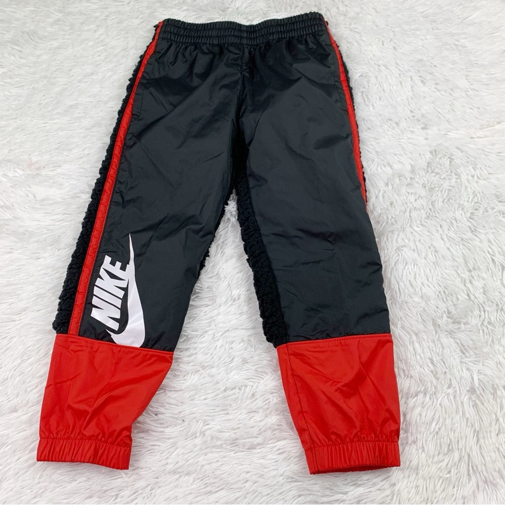 Nike Kids Black and Red‎ sherpa Track Pants joggers pants